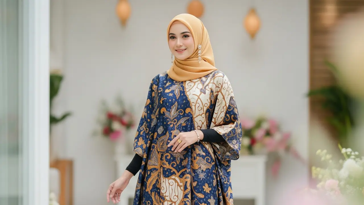 Model Batik Wanita untuk Lebaran (Image by Gemini AI)