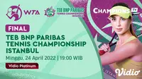 Link Live Streaming WTA 250 Paribas Tennis Championship - Istanbul di Vidio Pekan Ini. (Sumber : dok. vidio.com)