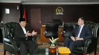 Wakil Ketua MPR menerima Dubes Turki untuk Indonesia (Liputan6.com/ Devira Prastiwi)