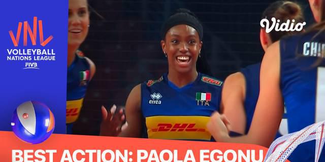 VIDEO: Deretan Aksi Berkelas Pevoli Wanita Italia, Paola Egonu di Volleyball Nations League 2022