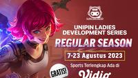 Saksikan Live Streaming UniPin Ladies Development Series Season 3 di Vidio, 7-23 Agustus 2023. (Sumber: dok. vidio.com)