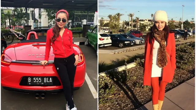 Warna Merah Jadi Warna Andalan Gaya Pakaian Bella Shofie