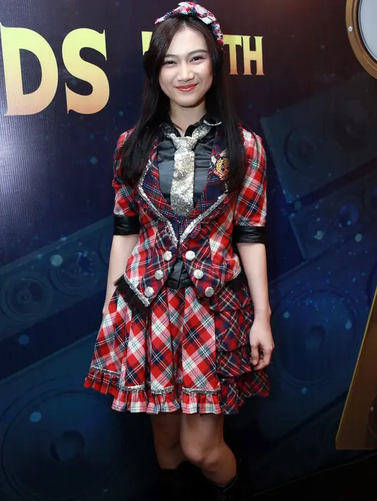 'JKT48 itu seperti sekolah, kami selalu mengejar prestasi untuk menjadi penampil yang terbaik agar fans percaya kepada kami,' ujar Melody ramah. (Deki Prayoga/Bintang.com)