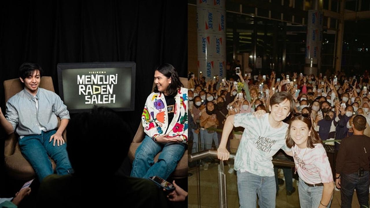 6 Potret Iqbaal Ramadhan dan Angga Yunanda di Gala Premiere Mencuri Raden Saleh
