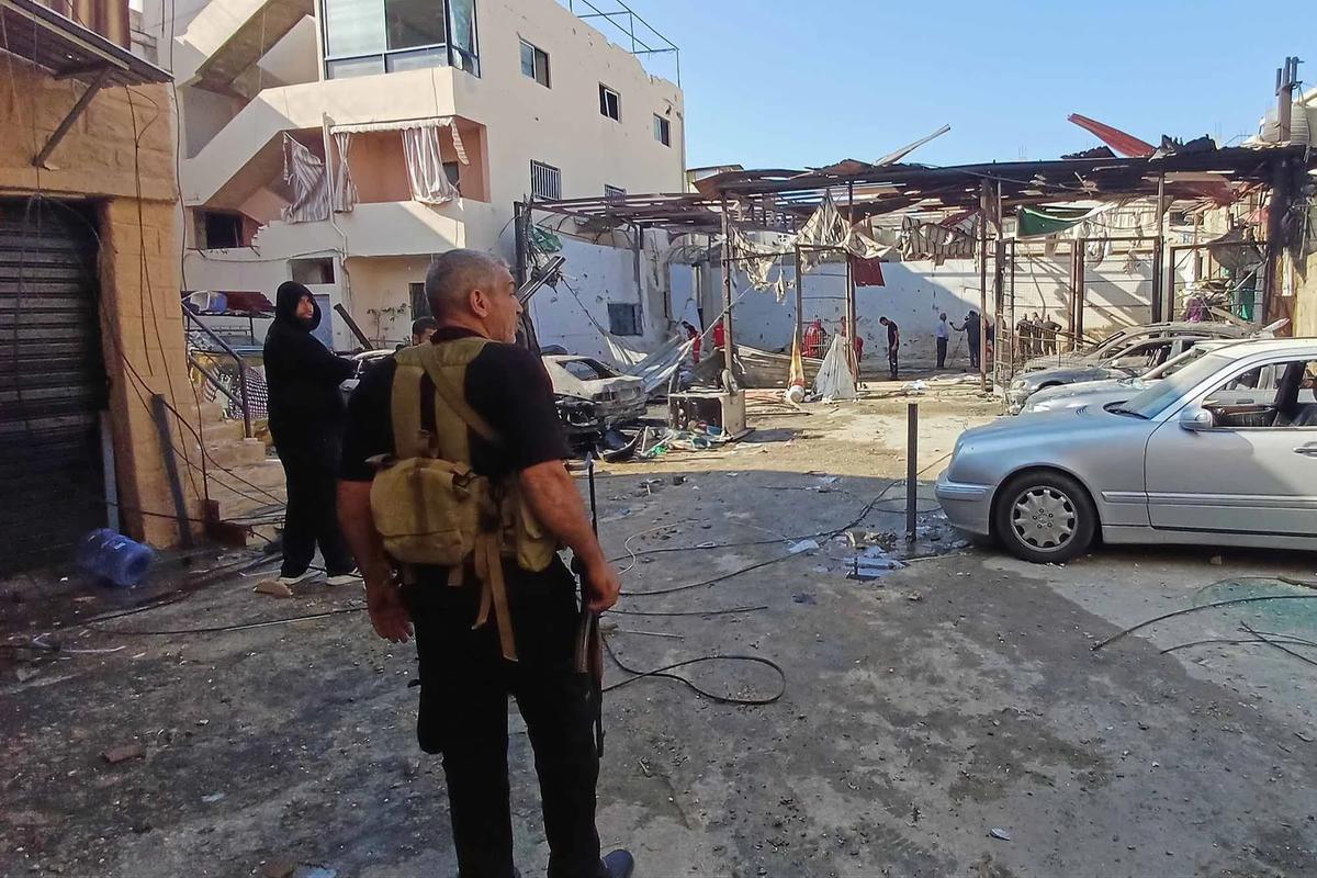 FOTO: Serangan Udara Israel di Ein el-Hilweh Tewaskan 13 Orang di Lebanon Selatan