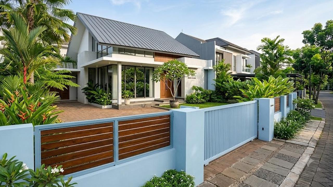 Warna Cat Pagar yang Bikin Rumah Terasa Sejuk (AI Generated)