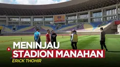 Berita video Ketua Umum PSSI, Erick Thohir, meninjau kesiapan Stadion Manahan, yang rencananya juga akan menjadi venue Final Piala Dunia U-20 2023, Minggu (12/3/2023).