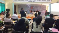 KPUD Muara Enim menerima hasil DPS di 20 kecamatan (Liputan6.com / Nefri Inge)
