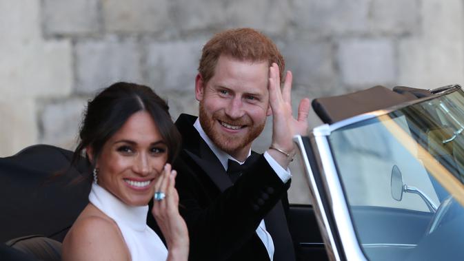 Pernikahan Meghan Markle - Pangeran Harry. (Steve Parsons / POOL / AFP)