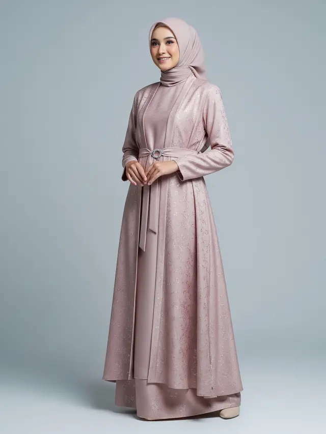 Model Gamis Outer Set 2-in-1 untuk Lebaran 2026