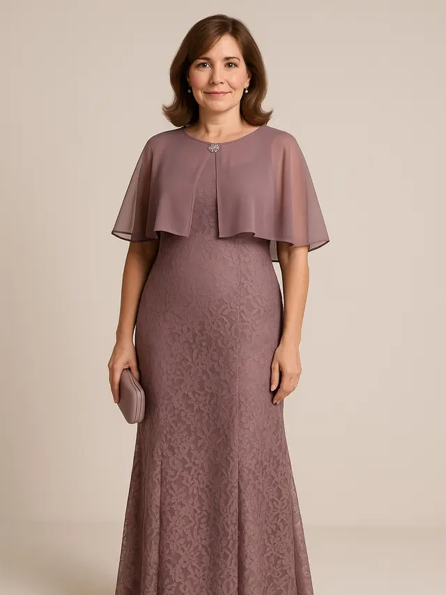 Rekomendasi Long Dress Brokat untuk Ibu-ibu 40 Tahun