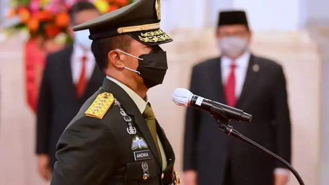 Jokowi Lantik Jenderal Andika Perkasa Sebagai Panglima TNI