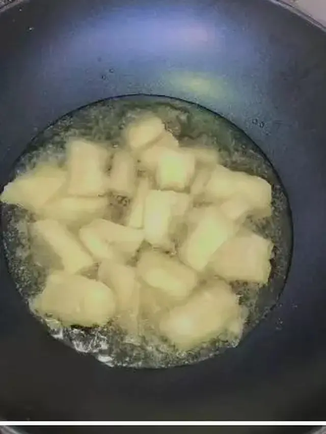 Goreng Singkong Dengan Api Sedang