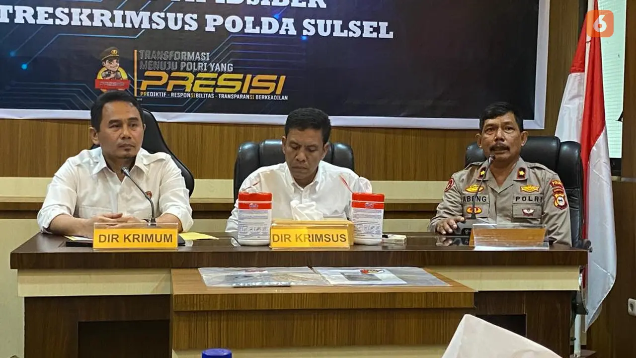 Press Release penangkapan Ernawati, istri polisi yang viralkan #PercumaLaporPolisi (Liputan6.com/Fauzan)