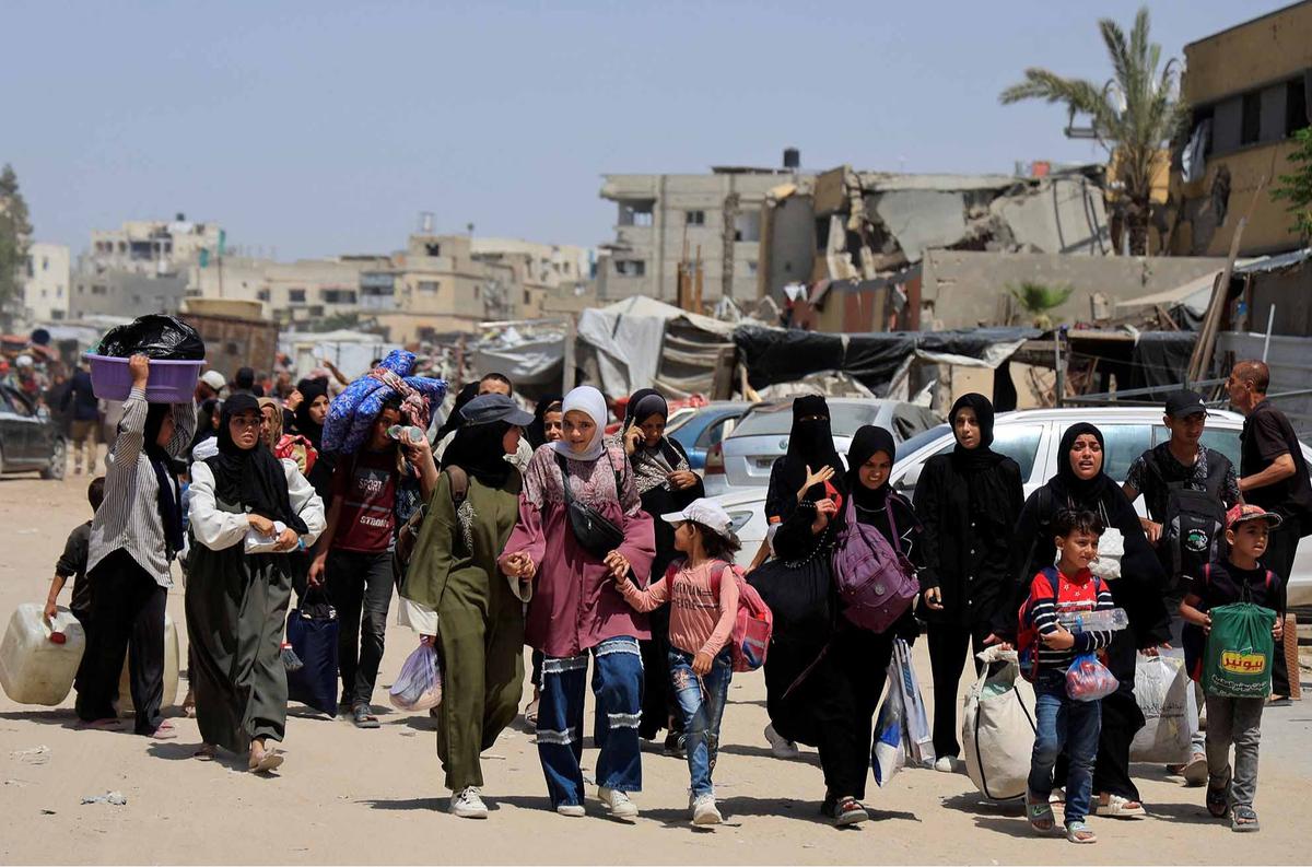 FOTO:  Militer Israel Perintahkan Warga Gaza Mengungsi
