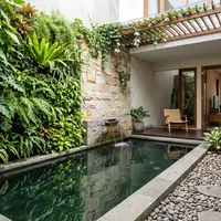 Kombinasi Taman Kering dan Kolam Refleksi (AI Generated)