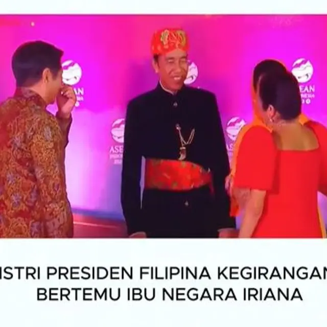 Heboh Ibu Negara Filipina dan Iriana Jokowi Sama-sama Goyangkan Kepala Saat Bertemu di KTT ASEAN 2023