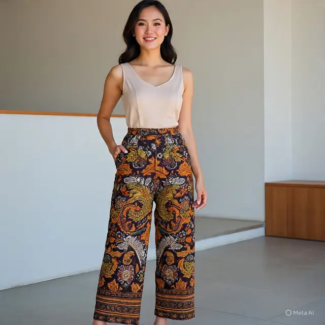 Model Batik Wanita Jumpsuit