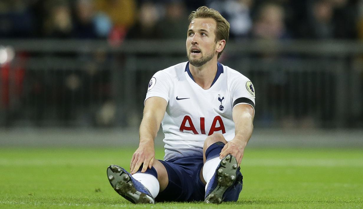 6. Harry Kane (Tottenham Hotspur) - 5 Gol (2 Penalti). (AP/Tim Ireland)