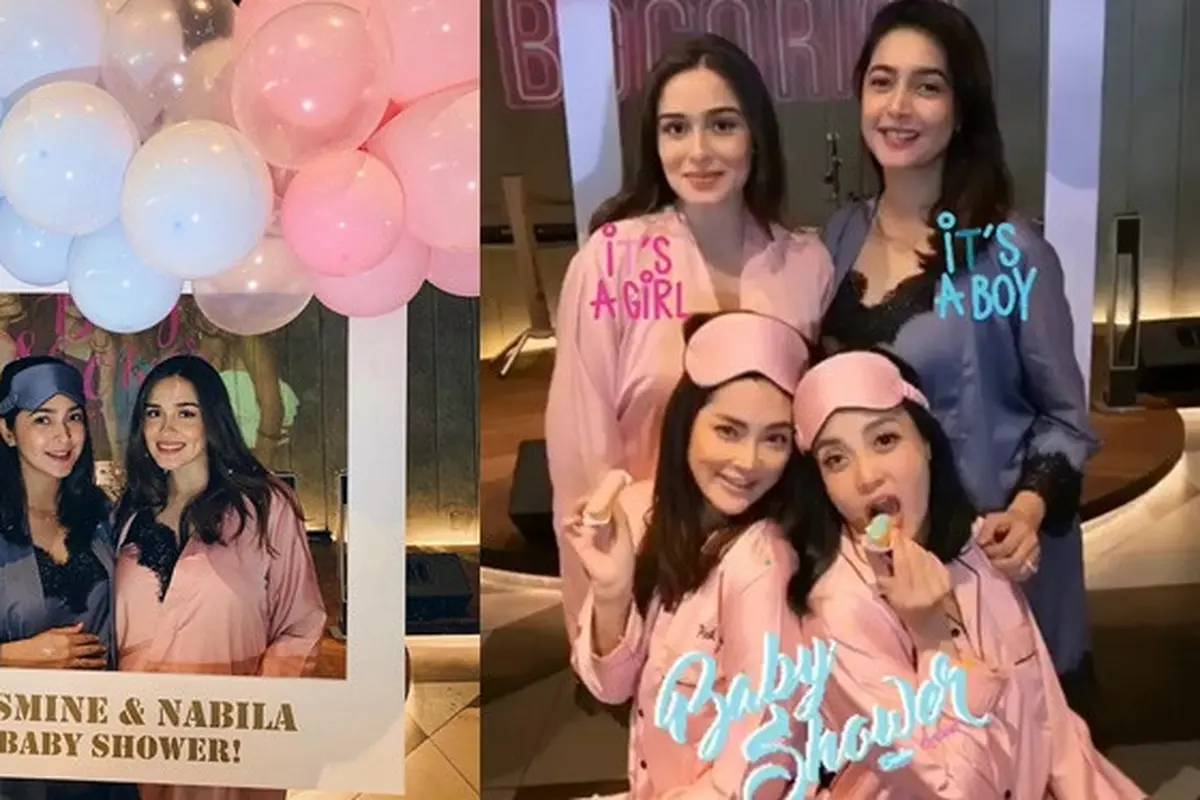 6 Momen Baby Shower Nabila Syakieb dan Yasmine Wildblood, Bertema Pajamas Party