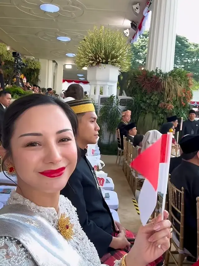 Potret Kirana Larasati Hadiri Upacara HUT RI ke 80