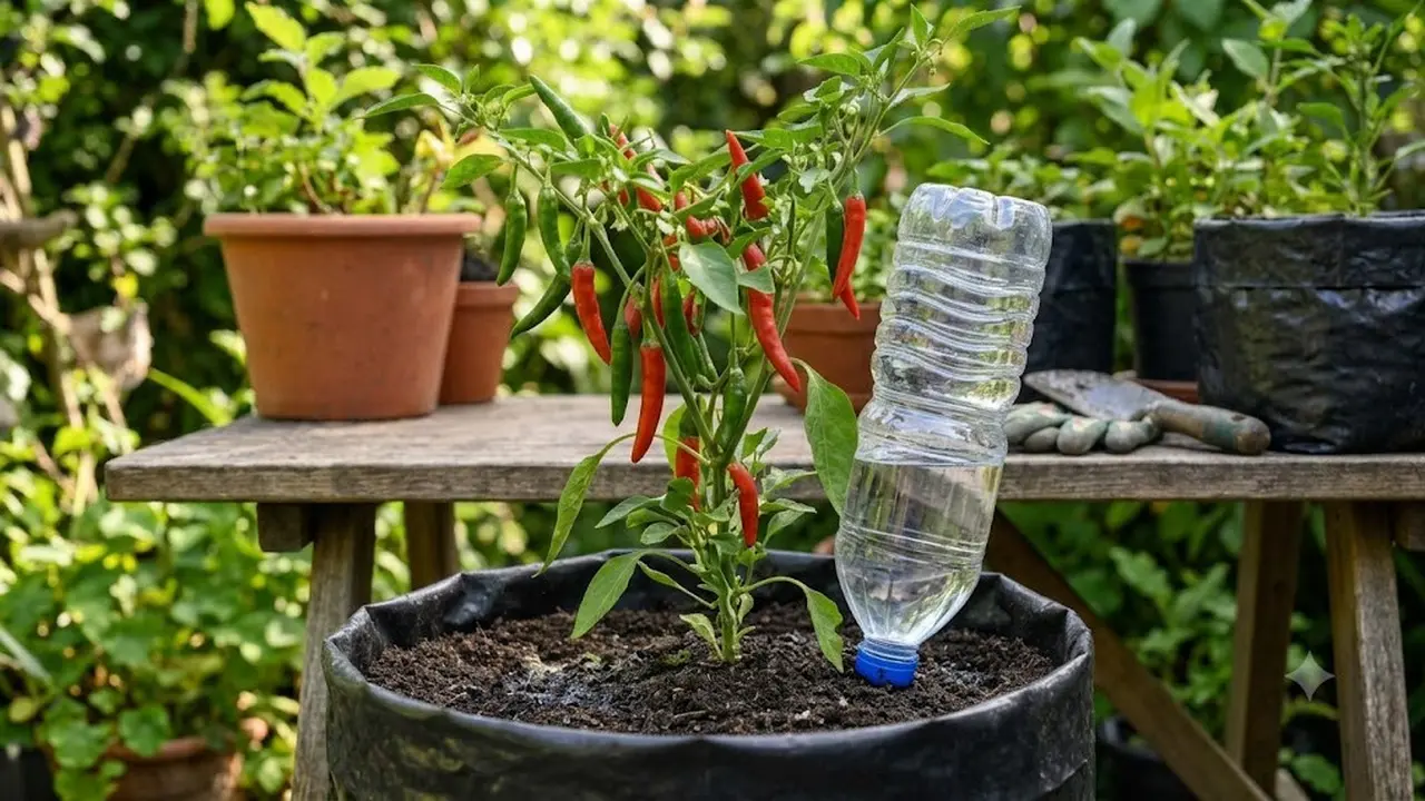Cara Membuat Sistem Self-Watering dari Botol Bekas