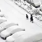 Kantor cuaca nasional mengatakan suhu di bawah nol derajat Celcius memecahkan rekor di lima stasiun di provinsi dan wilayah Shanxi, Hebei dan Mongolia Dalam pada Rabu dini hari. (STR / AFP)