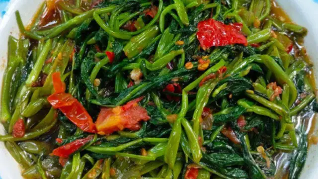 Resep Tumis Kangkung Terasi.