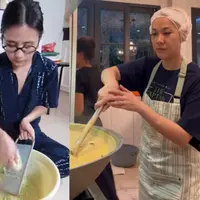 Intip gaya santai Prilly Latuconsina dan Bunga Citra Lestari masak besar menu Lebaran (@prillylatuconsina96 @itsmebcl]