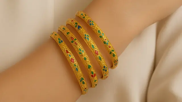 Model Gelang Emas untuk Usia 40 Tahun (created by AI)