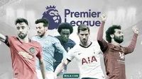 Para pemain di Premier League: Bruno Fernandes, David Silva, Willian, Jan Vertonghen dan Mohamed Salah. (Bola.com/Dody Iryawan)