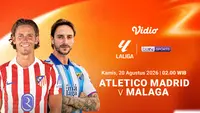 Atletico Madrid vs Málaga - La Liga 2026/27: Debut La Liga dengan Wajah Baru di Vidio