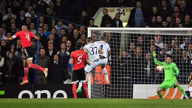 Highlight pertandingan Liga Europa antara Tottenham Hotspur melawan Benfica di White Hart Lane (London).