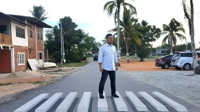 Tren zebra cross tiga dimensi sampai Malaysia dan tempat itu sering dipakai orang yang lewat untuk berfoto (Instagram/adiehafiza)