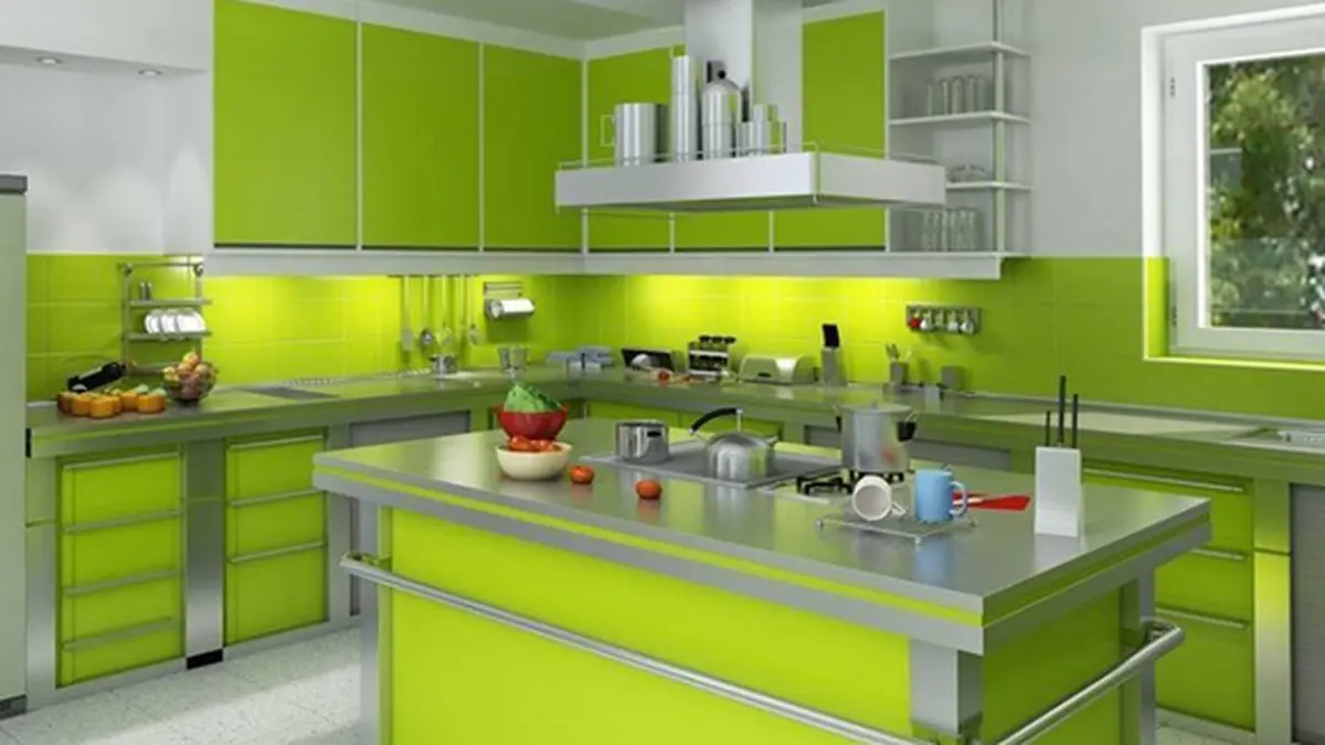 Desain Dapur Dengan Warna Hijau Elegan Nan Bersih Fashion Fimelacom
