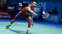 Pebulutangkis tunggal putra Malaysia, Lee Chong Wei, tak mematok target juara pada Kejuaraan Asia Bulutangkis 2017 di Wuhan, China, 25-30 April. (Bola.com/Twitter/yonex_badminton)
