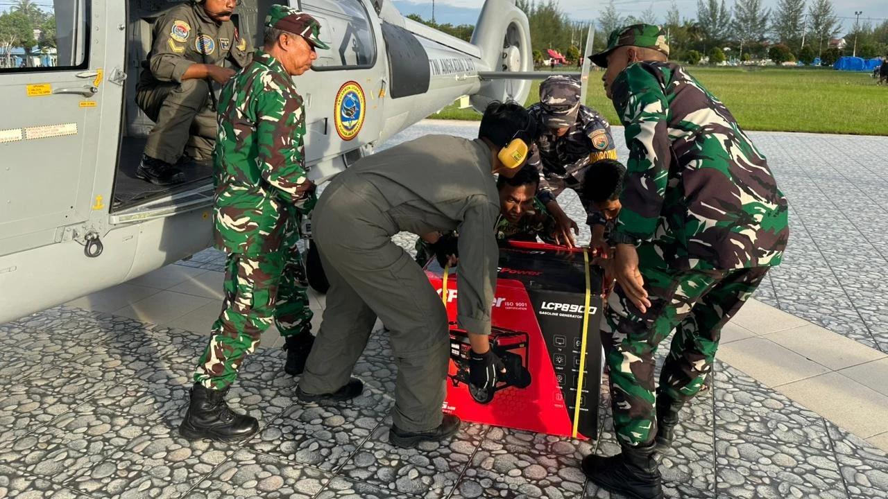 FOTO: TNI AL Bantu Normalisasi Listrik RSUD Aceh Timur