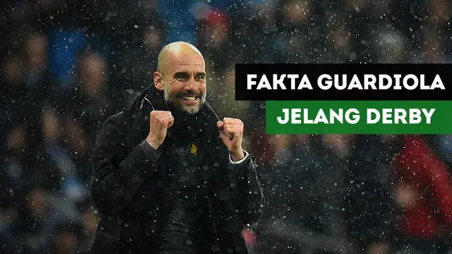 Fakta Menarik Pep Guardiola jelang Manchester Derby, Manchester City Vs Manchester United