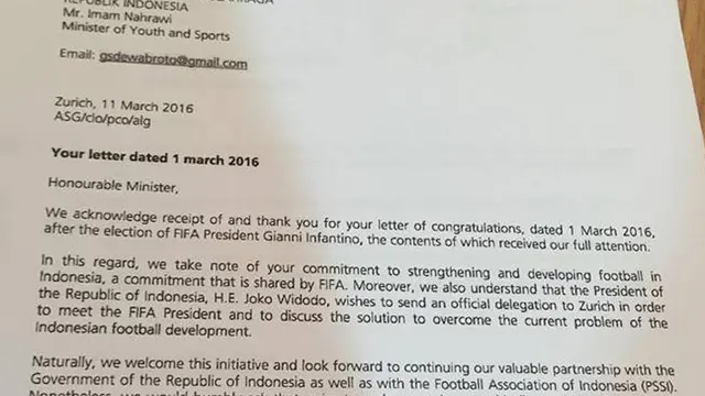 Surat FIFA