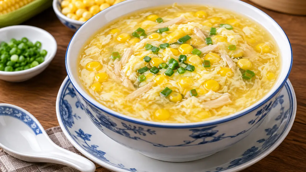 Resep Sup Telur ala Chinese Restaurant dengan Jagung Manis