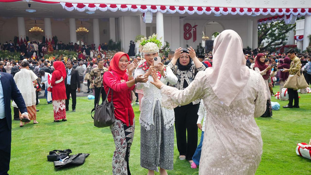 Upacara HUT Ke-81 RI Berlangsung Khidmat di Istana Merdeka