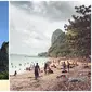 Potret Ekspektasi Vs Realita Liburan di Pantai. (Sumber: Bored Panda)