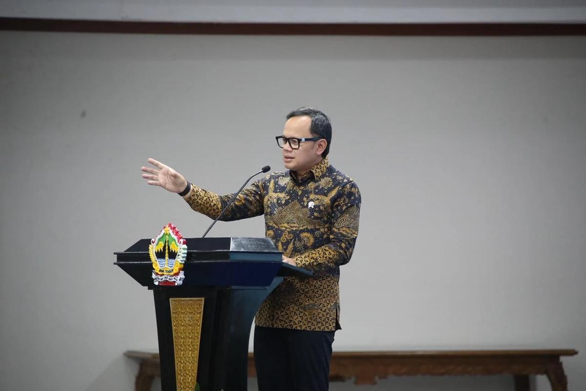 Wamendagri Bima Arya Sugiarto saat menghadiri Musrenbang Provinsi Jawa Tengah Tahun 2026