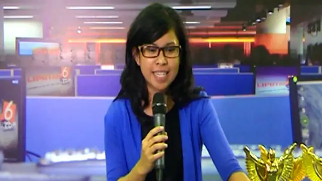 Indah Margareta Pengunjung Peserta Presenter di Indonesia Broadcaster Expo 2013
