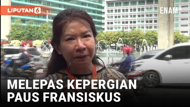 Sambil Menangis, Warga Lepas Kepergian Paus Fransiskus