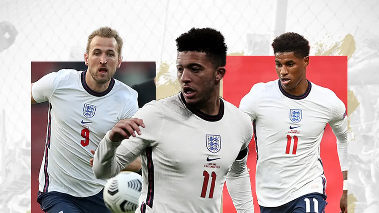 Harry Kane, Jadon Sancho dan Marcus Rashford