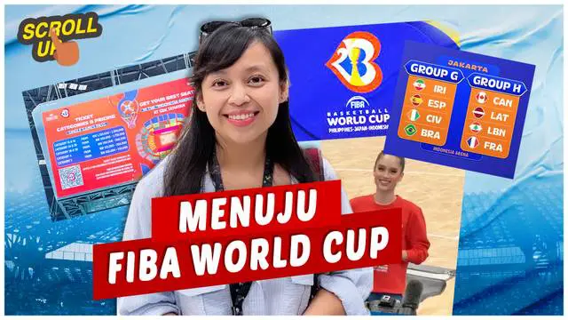 Berita Video, scroll up kali ini membahas FIBA World Cup 2023 yang akan dilaksanakan di 3 negera, Indonesia menjadi salah satu tuan rumah.