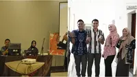 Santyka Fauziah kekasih Sule saat kerja kantoran. (Sumber: Instagram/maznonot/qoriabqori)