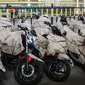 Direktorat Jenderal Perkeretaapian Kementerian Perhubungan menyediakan kuota untuk mudik Motor Gratis (Motis) sebanyak 10.440 sepeda motor yang diberangkatkan mulai 11-20 April 2023. (Liputan6.com/Johan Tallo)