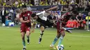 Di babak kedua, Kolombia sukses membuka keunggulan pada menit ke-54 lewat gol Diaz dan Cuadrado di menit 82.  (AP Photo/Martin Meissner)